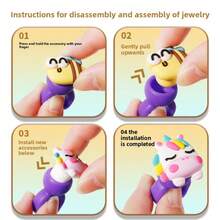 1pc DIY Silicone Bracelet Kit (For 3+ Years Old) | Multi-Element Beading, Enhance Children's Aesthetics, Promote Parent-Child Interaction | Non-Electric Toy Gift - Multicolor - View 4