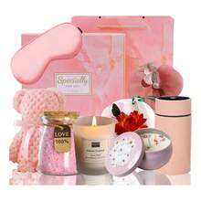 TendenciaRegalos Cumpleaños Para Mujer, Set De Velas Cesta RelajanteCalidad premium - Rosa - Ver 1