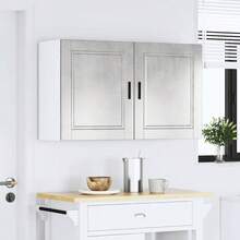 vidaXL Armadi murali da cucina 2 pz Porto gris béton - Castano - Visualizzare 3