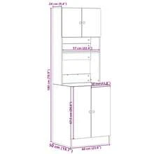 vidaXL Armario de cocina gris béton 60x50x180 cm ingeniería de madera - Gris - Ver 11