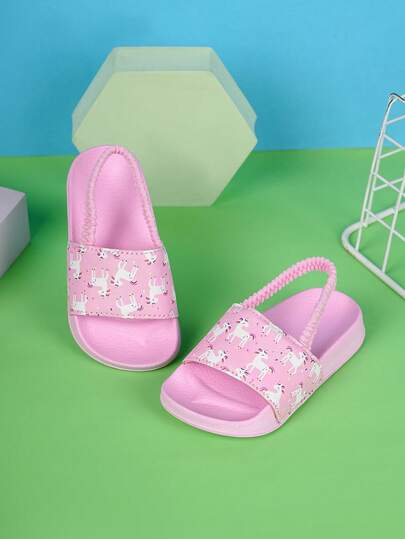 1 Pair Boys' Comfortable, Fashionable, Lightweight, Cute Dinosaur & Unicorn Design Slippers, Versatile For Indoor/Outdoor & Beach Wear, Spring/Summer