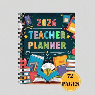 2026 A5 Teacher Curriculum Plan And Special Education IEP Planner - Monthly And Weekly Planner, Including Special Education Knowledge, Progress Tracking, To-Do Lists, And Schedules, Suitable For Teachers, School Staff, And Students With Learning Difficulties, Color-Coded Planner.