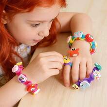 1pc DIY Silicone Bracelet Kit (For 3+ Years Old) | Multi-Element Beading, Enhance Children's Aesthetics, Promote Parent-Child Interaction | Non-Electric Toy Gift - Multicolor - View 6