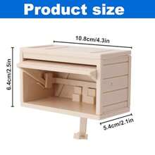 2pcs New Fantasy Garage Key Holder Rack With Openable Door - Wall Mounted Key Storage Box, Easy To Install, Novelty Design, Suitable For Entryway, Front Door, Hallway And Office | Plastic Material - Multicolor - View 7