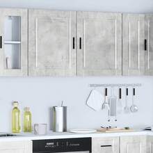 vidaXL Armadi murali da cucina 2 pz Porto gris béton - Castano - Visualizzare 4