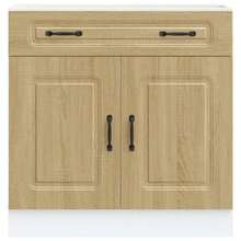 vidaXL Armoire de cuisine Kalmar chêne sonoma bois d'ingénierie - Tabac - Voir 4