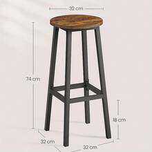 barkrukken - Rustiek Bruin en Zwart - Bekijken 4