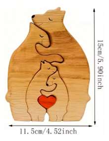 TendenciaRompecabezas Didáctico De Madera Familia Osos 15x11 CmCalidad premium - 1 - Ver 3