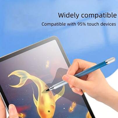 Bút cảm ứng đa năng thế hệ mới, bút cảm ứng màn hình điện dung chủ động với cảm biến độ nghiêng và tay cầm chống trượt - Viết mượt mà độ chính xác cao, khả năng giảm chấn được cải thiện, phù hợp với các thiết bị IOS/Android (/Máy tính bảng), lý tưởng cho trường học, du lịch, các cuộc họp và sử dụng tại nhà, bút cảm ứng đa năng, bút máy tính bảng, bút cảm ứng