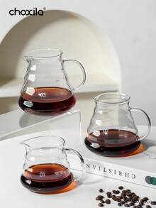 choxila 1 buah teko kopi kaca tahan panas sederhana 360/600/800ml, motif awan lucu, alat pembuat kopi tetes manual, cangkir penyaring kopi, aksesori kopi. - Pot - View 11