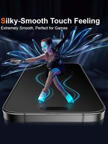 1pc Matte Privacy Screen Protector Film Compatible With IPhone 17 Pro Max, Full Coverage, Anti-Peeping, Anti-Glare PET Ceramic Soft Film, Non-Glass Material, Compatible With IPhone Cases, Perfect Valentine's Day Gift - Black - View 5