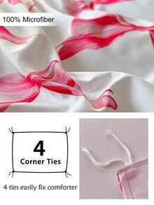 2/3pcs Digital Print Kids Bedding Set, Minimalist Modern Style Children Girls Duvet Cover Pillowcase Set, Suitable For All Seasons (1/2 Pillowcase + 1 Duvet Cover)