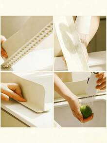 Kitchen Sink Splash Guard, Sink Side Splash Panel, Washbasin And Sink Splash Strip. Suitable For Modern Standard Sinks. All-Weather Usable. Kitchen Vegetable Washing And Dishwashing Sink, Washbasin And Vanity Top Splash Protection. Splash Pad With Silicone Waterproof Strip.