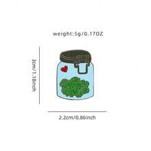 Pickle Jar Enamel Brooch Custom Decorative Brooches Ornaments Lapel Bag Badges Jewelry Gifts 2025 New Style - 彩色 - 查看 2
