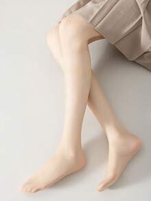 1/3/5/10 Pairs Of Women's Stockings, Ultra-Thin Long Tube Stockings, Anti Hook Silk Calf Socks, Sexy, Ultra-Thin, Super Transparent, Versatile JK, Knee High Socks, Suitable For Home Commuting, Parties, Gifts.Straight Socks - Multicolor - View 7