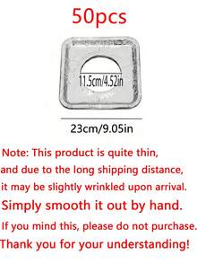 50/30/10片装一次性铝箔燃气灶防溅罩，耐油燃气灶垫圈，燃气灶保护垫，方形和圆形耐高温、防水、不粘、耐油燃气灶内衬清洁垫，耐油厨房灶台清洁垫，非食品接触，耐油清洁垫，餐厅厨房配件