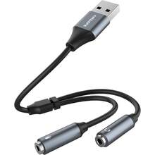 mhjANDAPA Tarjeta de sonido usb tarjeta de sonido externa con conector para auriculares y micrófono de 3.5 mm compatible con computadoras de escritorio y portátiles Windows  y Linux así como con .sleeping Bags - 219158509 - Ver 1