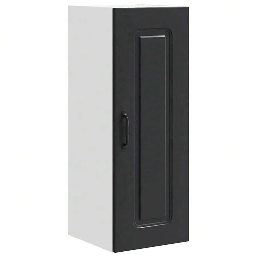 vidaXL Armadio da cucina con contenitore Kalmar Noir 30 x 31 x 80 cm - nero - Visualizzare 1