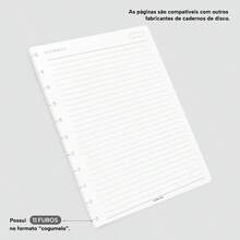 ISCOOL Classic Intelligent Disc Notebook Refill, Lined, 90g, 100 Sheets - L (20 x 27,5 cm) - Xem 4