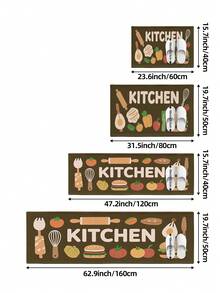 DAJIANG 1 pieza Felpudo, Alfombra de cocina antideslizante, Alfombra cómoda de estilo minimalista Ins, Alfombra larga de cocina/pasillo, Adecuada para baño, cocina, exterior, interior, pasillo, dormitorio, sala de estar, lavable a máquina, accesorios de cocina, alfombra lavable, fácil de limpiar felpudo de entrada/alfombra de vestíbulo - Multicolor - Ver 2