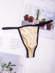 5-Pack Men's Thongs, Shiny And Smooth Sexy Thongs, Suitable For Daily Wear And Special Occasions - 混合色 - 查看 6