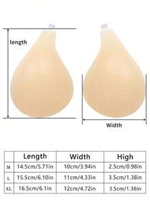 1件装畅销硅胶隐形文胸，带肩带，防滑设计，提拉并提升胸部曲线，专为婚纱、无肩带连衣裙、隐形内衣、连衣裙、连体裤、旅行和度假而设计