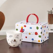 3D立体造型陶瓷杯，生日派对手持杯，送给女朋友的礼物，情侣咖啡杯，生日礼物，牛奶杯，茶杯，可爱复古 - 派對系列 - 查看 6