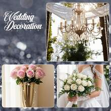 1pc/2pcs (10m/5m) Faux Pearl Beaded Garland Chain, Suitable For Valentine's Day, Wedding, Party, Indoor/Outdoor Home Decor, Gardening Decor, Bridal Shower, Anniversary & Holiday Decor, Christmas Decor And DIY Jewelry Making; Artificial Blue Pearl Beaded Garland Chain, Suitable For DIY Wedding Party Bouquet Decor, Fireplace, Holiday Decor, Crafts, Bead Curtain. - Multicolor - View 8