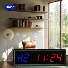 1.5-Inch 6-Digit Multifunctional Digital Clock Stopwatch, Exercise Cycle Interval, Exercise Countdown Timer, Gym Timer