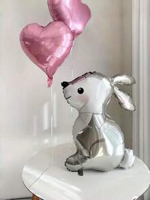 5个2026新款特大号复活节兔子铝箔气球。适用于婚礼、生日派对、房间装饰、复活节、新年、礼品和装饰气球。 - 彩色 - 查看 1