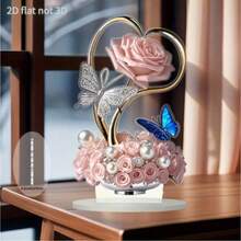 Placa Decorativa Acrílica 2D, Decoração de Mesa Fofa, Multifuncional para Escritório, Quarto, Sala de Estar - Decoração de Natal, Dia dos Namorados, Dia das Mães, Dia dos Pais - Tema Café - Multicolorido - Visão 2