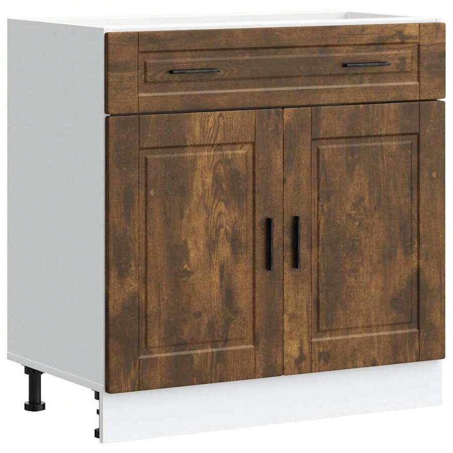 vidaXL Armadio da cucina Porto chêne fumé bois d'ingénierie - Castano - Visualizzare 1