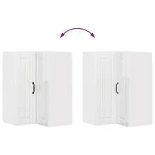 vidaXL Armadio da cucina Blanc brillante 57 x 57 x 80 cm - Bianco - Visualizzare 11