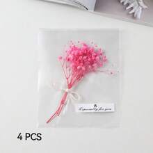 Bohemian Style Mini Dried Flower Bouquet Set | Small Vase Floral Arrangement | Desktop Decor | Mailbox Gift - Multicolor - View 22