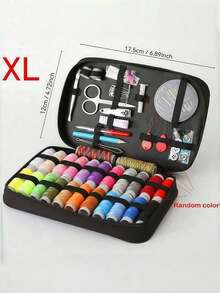 1 Set Premium Portable Sewing Tool Kit Storage Bag, Multifunctional Mini Sewing Supplies Set, Home Handmade Embroidery Kit, Retro Sewing Tools Quilting Accessories, Suitable For Travel Essentials, Home Decor, Hilo, DIY Crafts, Pants, Buttons, Crochet Hooks, Sewing Machine, Needles, Threads, Sewing Fabrics, Valentine's Day, Wedding, Carnival - Multicolor - View 12