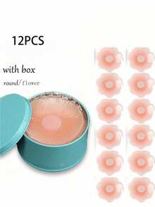 12pcs Reusable Silicone Breast Lift Pads, Invisible Bust Enhancer, Bust Shaper Stickers - Multicolor - View 13