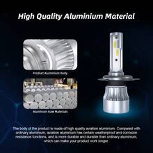 2pcs, Roadsun, 55000LM, 9005 9006 H4 H7 H11 H1 LED Headlight Bulbs, 80W High Power, 6500K Cool White, H4 9003 HB2 High Low Beam, Halogen Lamp Upgrade Replacement, IP68 Waterproof, Imported High Power CSP Bright Chip, High Power Car Lights, Halogen Lamp Conversion Upgrade Kit - 1902 - View 7