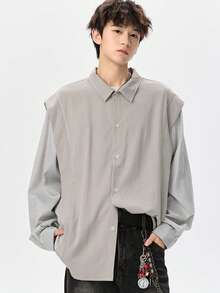 Men Shirts - Grey - View 1