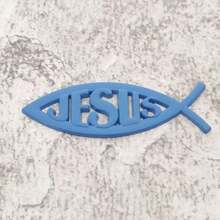3D Metallic Jesus Fish Car Emblem - Popular Religious Car Sticker For Vehicle Decoration. High-Quality Zinc Alloy Jesus Fish Car Decal With 3D Stereoscopic Design, Visually Striking. As A Classic Christian Fish Symbol, It Perfectly Expresses Faith While Adding Personalized Charm To Your Car. Suitable For Car Body, Windows And Doors, Easy To Install Without Damaging Paint Or Leaving Adhesive Residue. - A - View 15