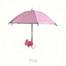 可调节手机支架带迷你伞架 - 户外智能手机遮阳罩 - 便携式手机遮阳罩，车载遮阳伞 - 易于搭配，适合户外旅行 - 彩色 - 查看 15