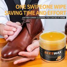 Shoe Care Kit - Polishing Gloves, Beeswax Oil For Synthetic Products, All-Purpose Dye For Shoes, Bags, Jackets, Sofas Etc. Quick Polishing, Deep Nourishing, Shoe, Spring Summer Picks, Brides Maid Gifts, Room, Bedroom Decor, Bedroom Decor, Beach, Travel, For Men, For Women, Vacation - Beeswax Oil + Polishing Gloves - View 6