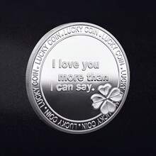 浪漫幸运爱情币，爱情纪念币，我爱你奖章 - 金银爱情币收藏品，情人节和生日的完美选择，情人节，硬币，纪念币。 - 彩色 - 查看 10