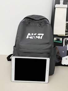 Fashionable Men's Backpack, AK47 New Print, Large Capacity Nylon Commuter Bag, Casual Daypack - Multicolor - View 6