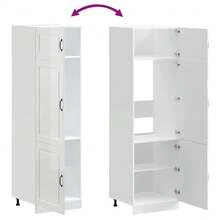 vidaXL Armario de cocina Kalmar blanc bright madera de ingeniería - Blanco - Ver 7