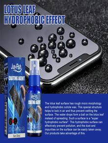 Screen Coating Agent, Mobile Phone Screen Cleaning Fluid, Anti-Scratch, Anti-Fingerprint, Hydrophobic, Oleophobic Glass Coating Liquid - Multicolor - View 2