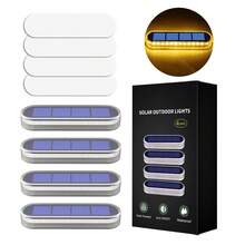 1/2/4/6 Juego de luces lineales para el suelo, luz cálida, IP68 resistente al agua, adecuado para jardín, escaleras, garaje, valla, camino, patio, plataforma, muelle y otros lugares al aire libre