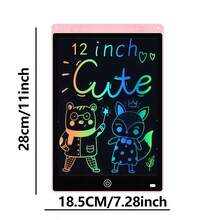 2-Inch Large Screen Electronic Writing Board For Kids, Magic Board, Whiteboard, One-Key Erase Reusable Drawing Tablet With Stylus, Office Planning Board, Durable PVC Design, Creative Learning Tool, Smooth Surface, A Great Gift
