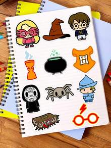 Harry Potter 100 Miếng Dán Hình Hoạt Hình Bốn Trường Đại Học Chính của Hogwarts, Hình Dán Vinyl Nhân Vật  Dễ Thương Dùng Cho Bình Nước, Laptop, Ốp Điện Thoại, Mũ Bowler, Ô Tô, Số Lượng Lớn Vui Nhộn Dành Cho Người Hâm Mộ , Thanh Thiếu Niên và Người Lớn, Quà Sinh Nhật, Quà Tốt Nghiệp, Quà Trở Lại Trường Học, Hình Dán Dễ Thương [Được Cấp Phép Chính Thức] - Nhiều màu - Xem 5