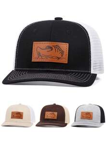 1pc Men's Fashion Richardson Label Wild Horse Pattern Flat Edge Hat, Embroidered Flat Edge Hip Hop Hat, Fashionable Outdoor Adjustable Neutral Couple Baseball Cap (Polyester) With Embroidered Decoration, Hip Hop Endless Hat With Letter, Animal & Geometric Pattern, Casual Street Party Style, Polyester Printed Patchwork Baseball Cap, Suitable For All Seasons - Car Stickers - View 14