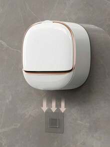 1个壁挂式皂碟,防水皂架带沥水盒,无需钻孔,独特的皂液沥水容器,适合秋季家居浴室装饰、洗漱用品、家居生活、秋冬风格,也适合学生宿舍、圣诞节装饰、圣诞节、感恩节、新年礼物 - 彩色 - 查看 7